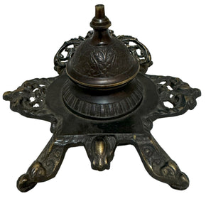 Antique Brass Ink Pot From India